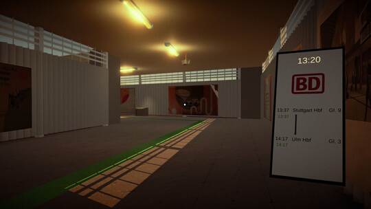 Bahnhofstunnel im Videospiel