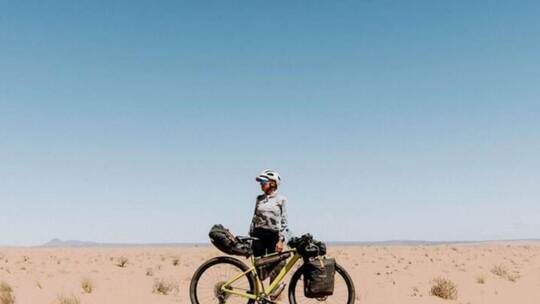 Wiebke Lühmann ist 430 Tage mit dem Fahrrad in Afrika unterwegs gewesen.