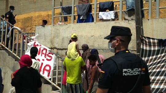 Migranten in Ceuta Migranten in Ceuta