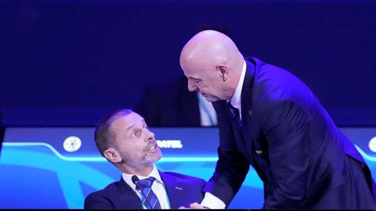 Aleksandar Ceferin und Gianni Infantino