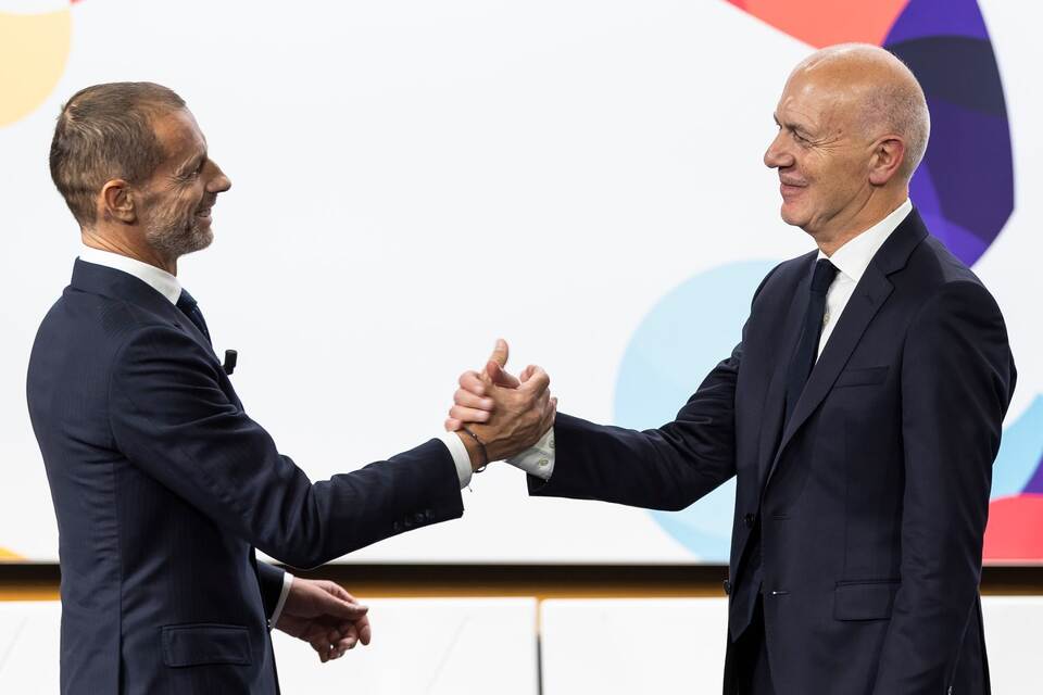 Aleksander Ceferin und Bernd Neuendorf Aleksander Ceferin und Bernd Neuendorf