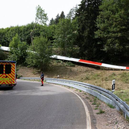 Unfall bei Rotorblatt-Transport
