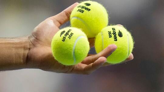 Tennisbälle bei den US Open Tennisbälle bei den US Open
