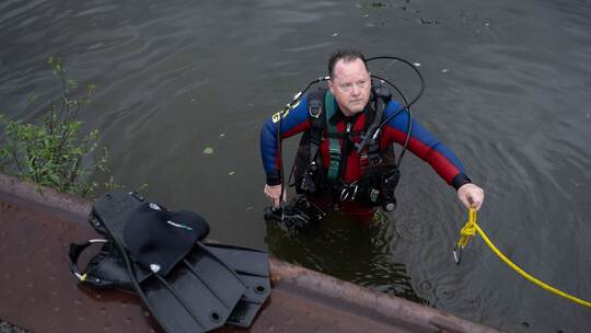 Rettungstaucher Achim Maier
