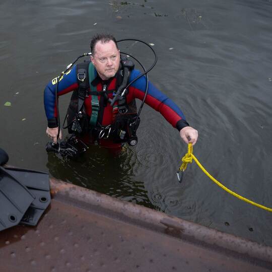Rettungstaucher Achim Maier