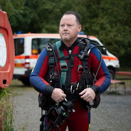 Rettungstaucher Achim Maier