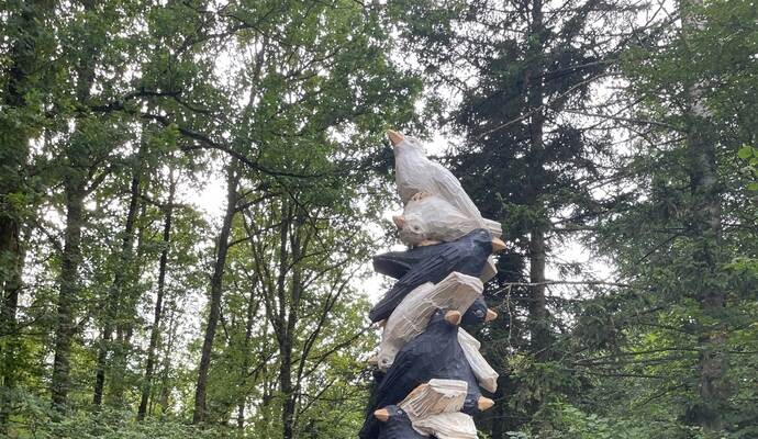 Tiroler Künstler bereichern Skulpturenweg beim Pforzheimer Seehaus