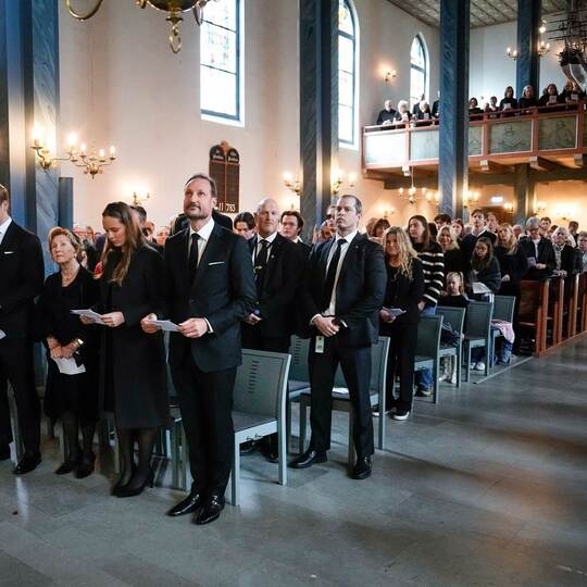 Nach dem Tod von König Harald - Gedenkgottesdienst