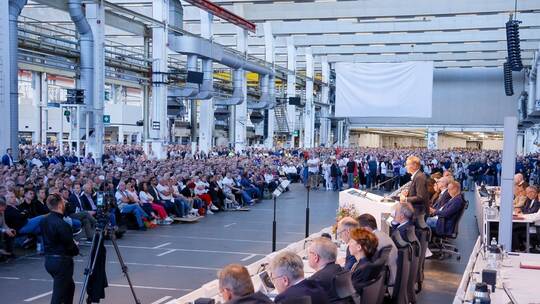 Betriebsversammlung bei VW in Wolfsburg