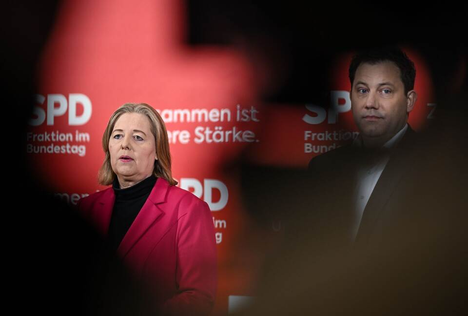 Die SPD-Parteichefs Bärbel Bas und Lars Klingbeil. Die SPD-Parteichefs Bärbel Bas und Lars Klingbeil.