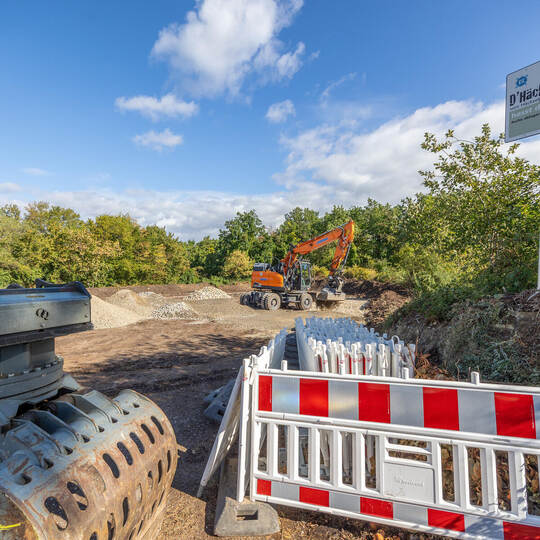 Der Häckselplatz in Gräfenhausen wird in dieser Woche grundlegend saniert. Etwa alle fünf bis sieben Jahre ist das Usus auf alle