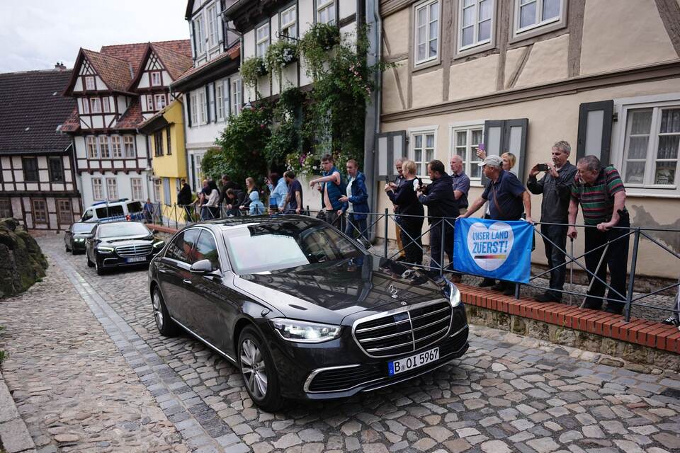 Wahlkampf der CDU Sachsen-Anhalt mit Bundeskanzler Merz Wahlkampf der CDU Sachsen-Anhalt mit Bundeskanzler Merz