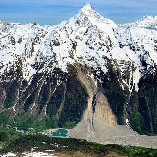 Felssturz und Gletscherabbruch im Lötschental