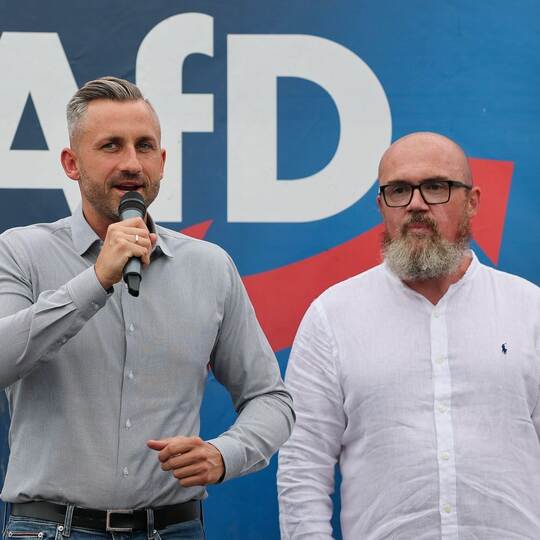 Ulrich Siegmund und Hans-Thomas Tillschneider