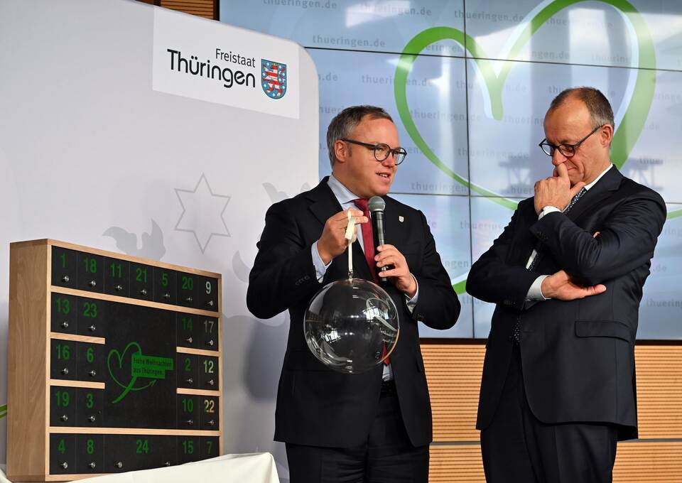 Mario Voigt und Friedrich Merz Mario Voigt und Friedrich Merz