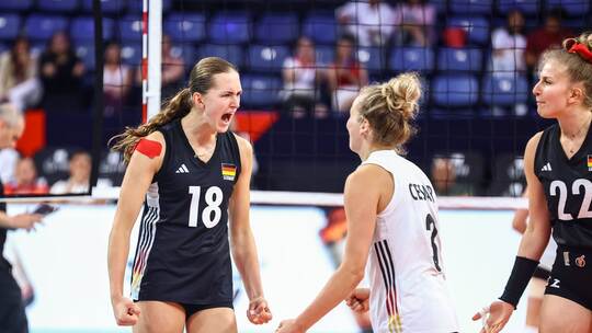 Volleyball, EM: Deutschland - Belgien