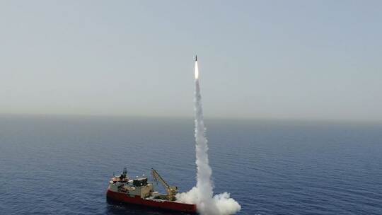 Israel testet ballistische Raketen auf dem Mittelmeer Israel testet ballistische Raketen auf dem Mittelmeer