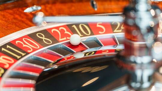 Roulettetisch in einer Spielbank