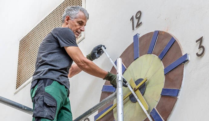 Wo die Zeit stehen bleibt und verschwindet: Martin Pfeiffers Kunstprojekt im Alten Schlachthof