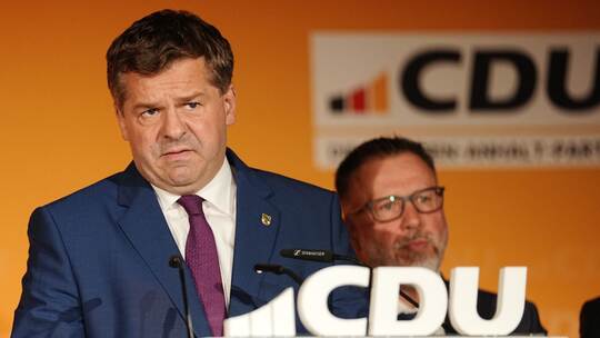 Landtagswahl in Sachsen-Anhalt - CDU-Wahlparty Landtagswahl in Sachsen-Anhalt - CDU-Wahlparty
