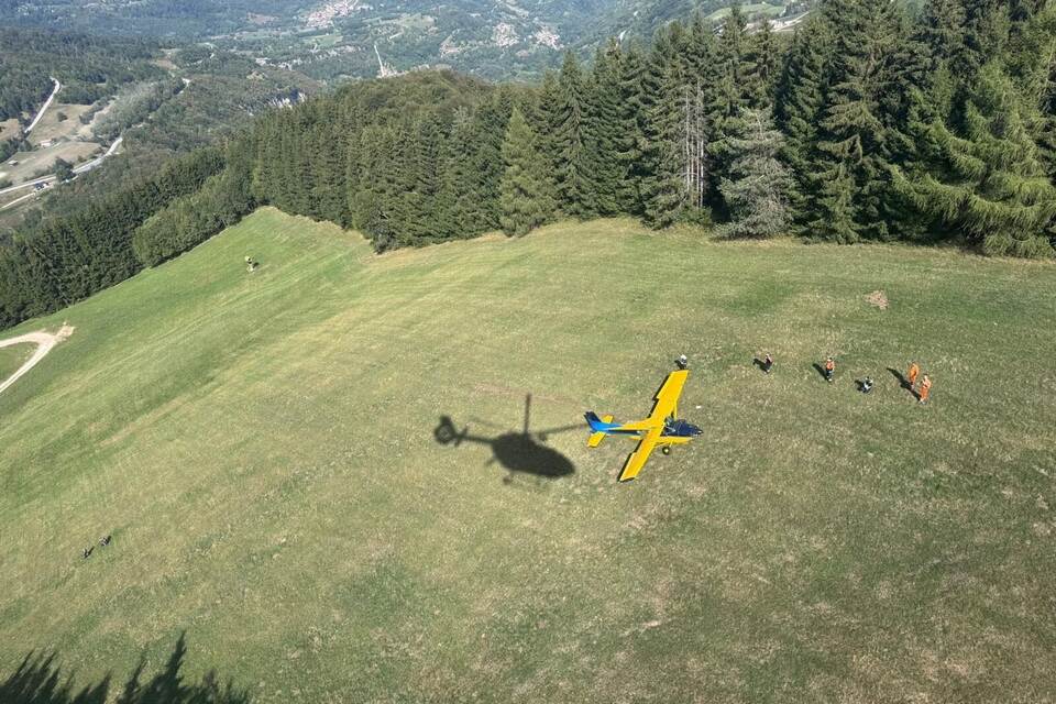 Kleinflugzeug verunglückt in Norditalien Kleinflugzeug verunglückt in Norditalien