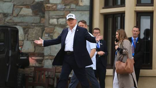 Besuch von US-Präsident Trump in Irland - Irish Open Besuch von US-Präsident Trump in Irland - Irish Open