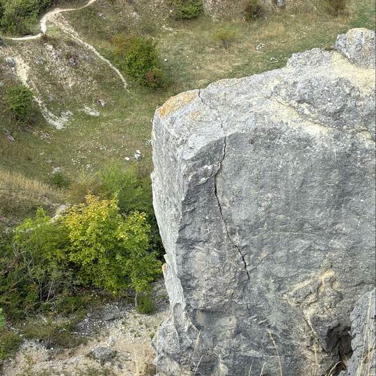 Drohender Felsabsturz - Bereich um Spielburg gesperrt