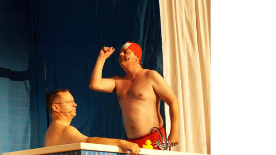 Streit um Wanne, Wassertemperatur und Ente: Ralf Steltner (links) und Stefan Linker.
