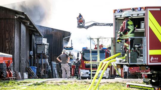 Brand auf Aussiedlerhof Brand auf Aussiedlerhof