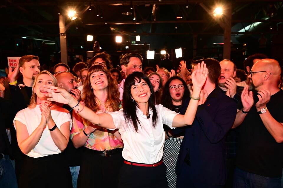 Abgeordnetenhaus-Wahl Berlin - Wahlparty Die Linke Abgeordnetenhaus-Wahl Berlin - Wahlparty Die Linke