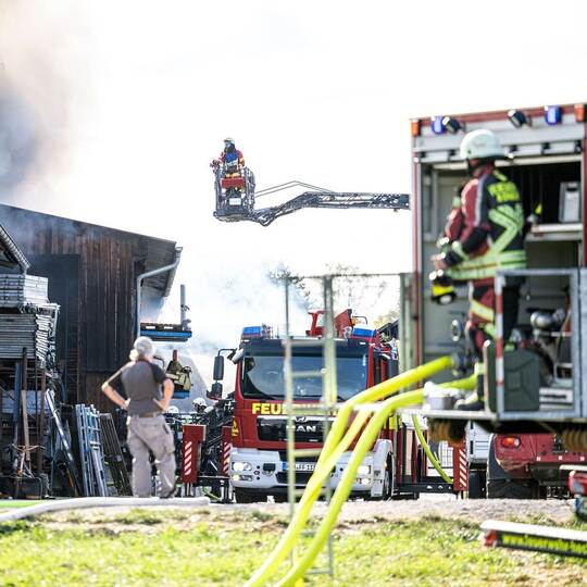 Brand auf Aussiedlerhof