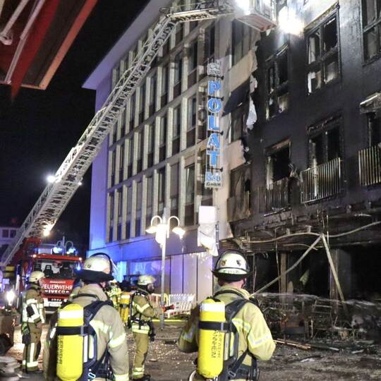 Brand in Mannheimer Innenstadt