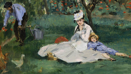 The Monet Family in Their Garden at Argenteuil
