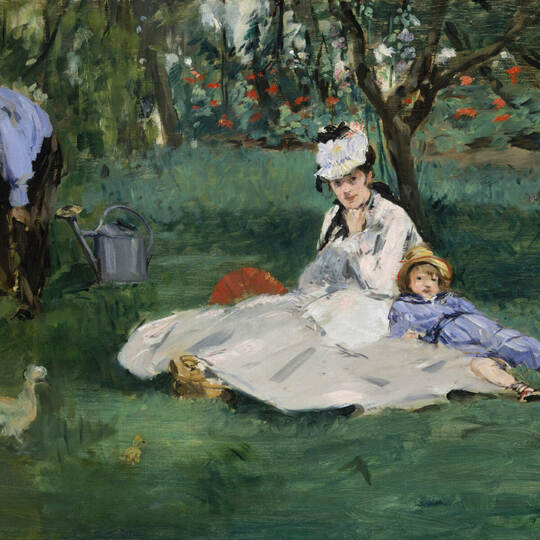 The Monet Family in Their Garden at Argenteuil