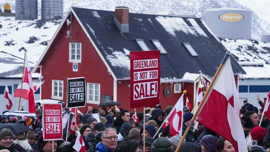 Grönland-Konflikt - Proteste in Grönland Grönland-Konflikt - Proteste in Grönland