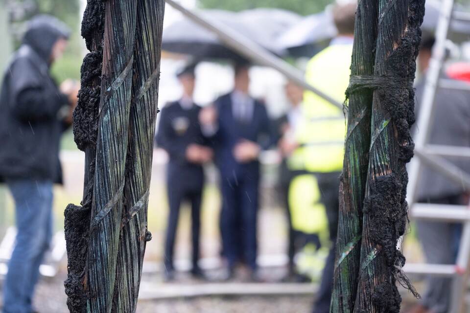 Umspannwerk nach Brand Umspannwerk nach Brand