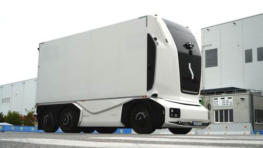 Vorstellung autonomer E-Lastwagen der Firma Einride