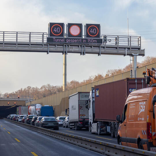 VU A8 Tunnel Pforzheim Ost Niefern Eutingen
