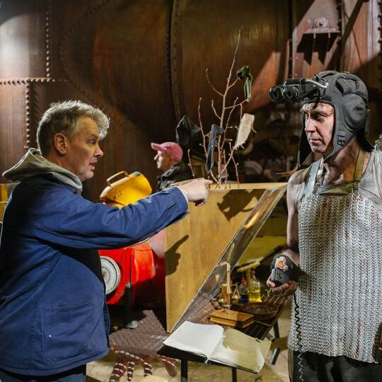 Lars Eidinger dreht im Weltkulturerbe Völklinger Hütte