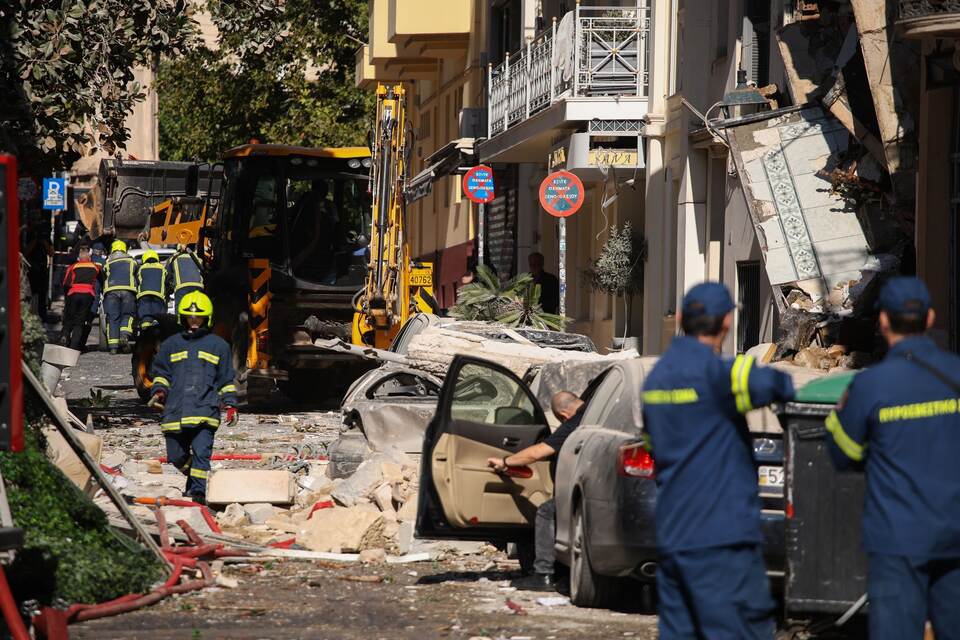 Explosion in Athener Altstadt Explosion in Athener Altstadt