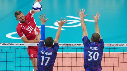 Volleyball-EM: Frankreich - Polen Volleyball-EM: Frankreich - Polen