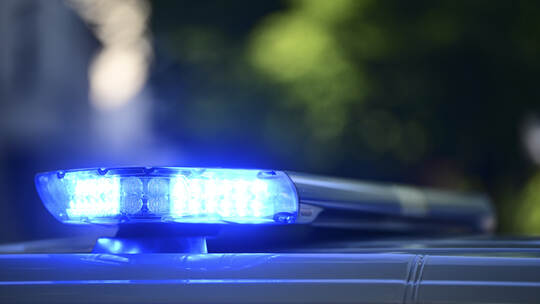 Blaulicht auf einem Polizeiauto