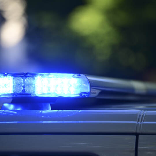 Blaulicht auf einem Polizeiauto
