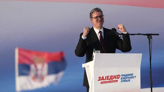 Serbiens Präsident Vucic Serbiens Präsident Vucic