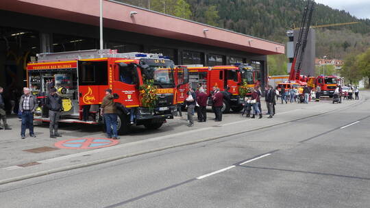 Die Feuerwehr Bad Wildbad – hier das Gerätehaus in Wildbad beim Tag der offenen Tür 2023 – wird automatisch von Brandmeldeanlage