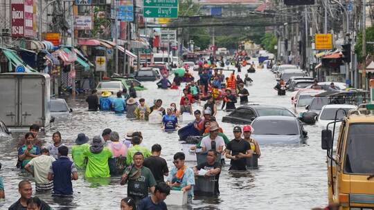 Überschwemmungen in Bangkok