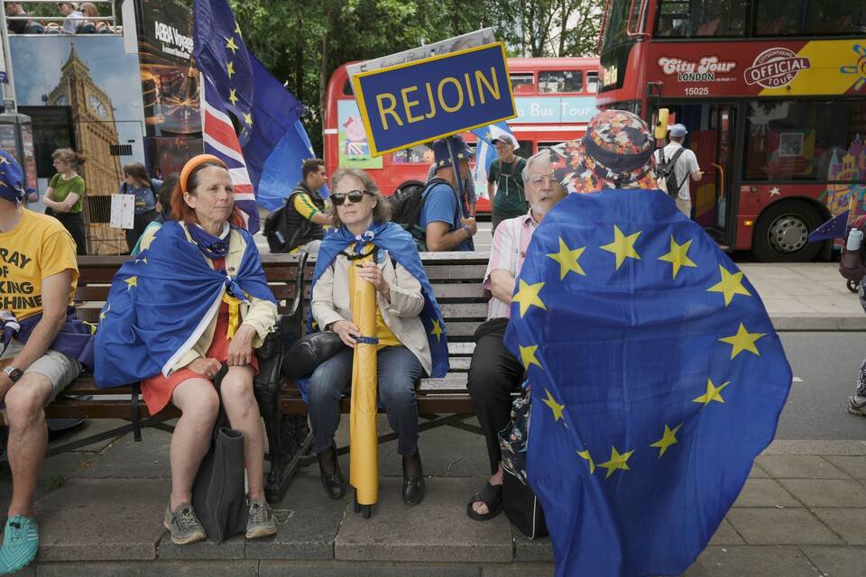 „National Rejoin March“-Demonstration in London „National Rejoin March“-Demonstration in London