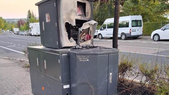 Im August ist Blitzer „Ella“ Opfer von Brandstiftern geworden. Stadt Pforzheim/Martina Dann