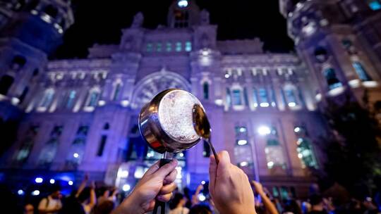 Protest gegen Wohnungsnot in Spanien Protest gegen Wohnungsnot in Spanien