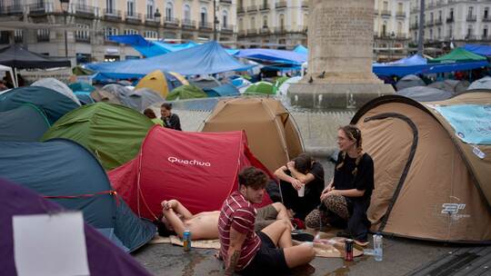 Protestcamp in Madrid Protestcamp in Madrid